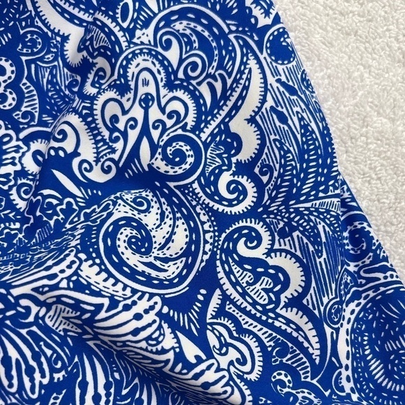 Lauren Ralph Lauren BLUE Bias Tribal Ikat Print Hipster Bikini Swim Bottom - Picture 5 of 12